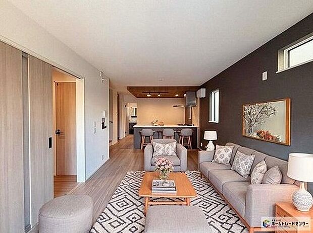 広々としたLDKに、自分好みのインテリアでレイアウト。季節ごとに模様替えなども、楽しみの一つとなりそうです。※こちらはCGで画像を生成したイメージ画像になります。家具などは付いておりません。