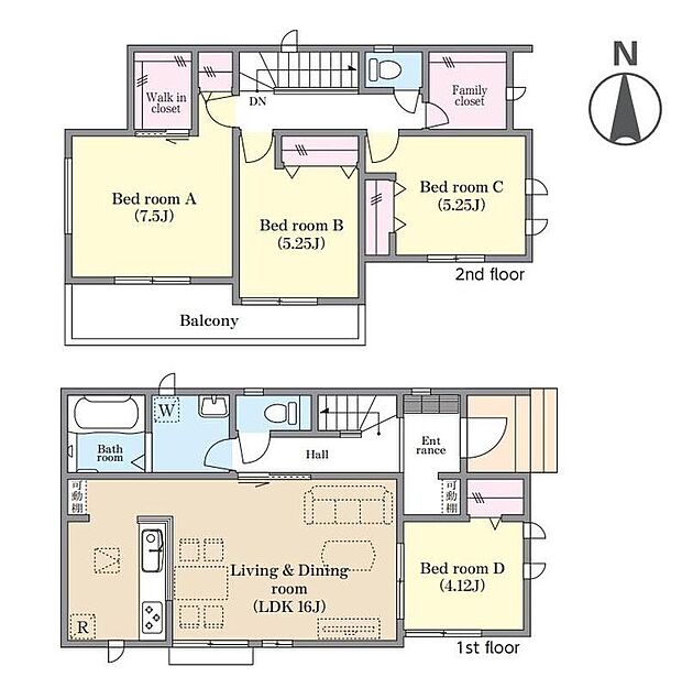 (A号棟)、価格4090万円、4LDK、土地面積104.81m2、建物面積97.91m2