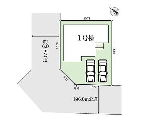 南西×北西の角地♪明るく開放感たっぷりです！お車は並列で2台駐車可◎

