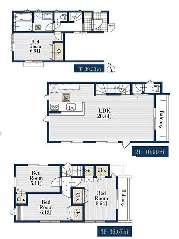(1号棟)、価格5380万円、4LDK、土地面積60m2、建物面積116.99m2