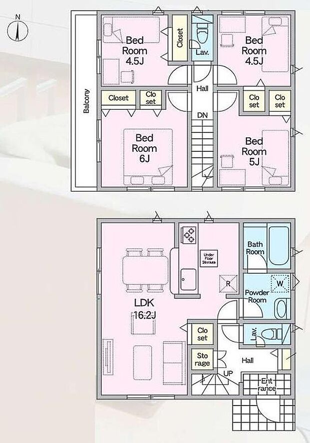 (1号棟)、価格3388万円、4LDK、土地面積88.58m2、建物面積85.04m2
