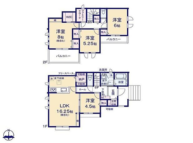 (A号棟)、価格4990万円、4LDK、土地面積142.36m2、建物面積104.75m2