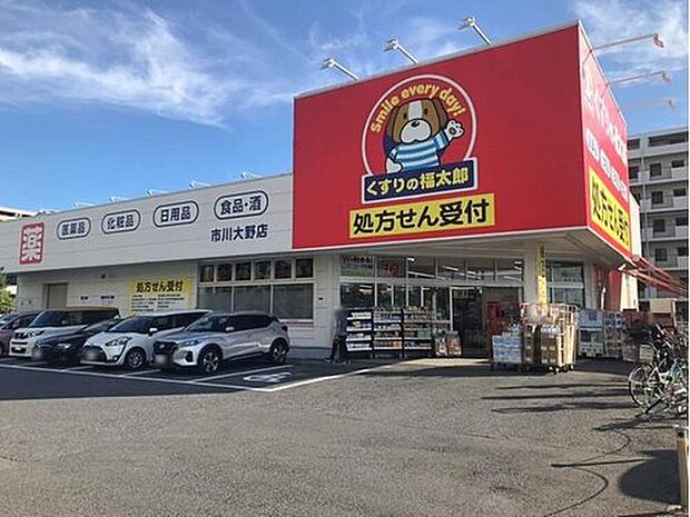 くすりの福太郎市川大野店（約750m）