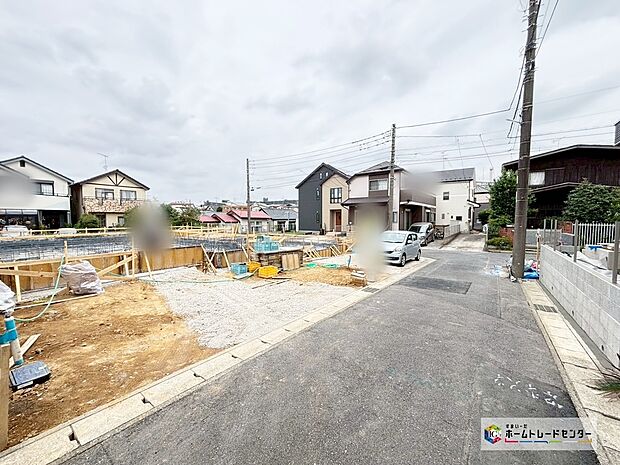 【現地外観写真】資料送付・ご見学即対応！建物完成しておりますので、室内ご内覧いただけます♪ご不明点等、スタッフがしっかりと説明させていただきますので、安心して現地をご覧ください♪