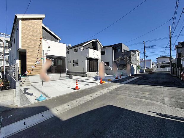 【現地外観写真】休日にご家族揃ってご見学はいかがでしょうか☆実際の現地を見てみると図面などではわからない、新たな発見もありますのでまずはお気軽にお問い合わせください!