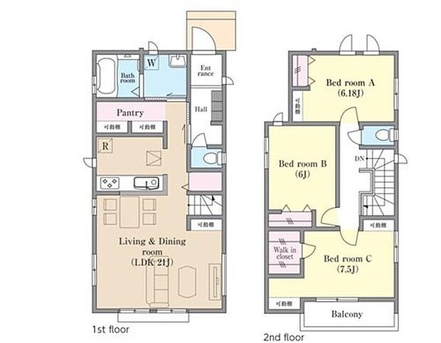 【3LDK】パントリー付きのキッチンですっきり片付く3LDK！日用品に加え、十分な収納スペースがあれば食料、飲料水、医薬品、衛生用品などの非常用物資を保管でき、災害時の備えにもなります。