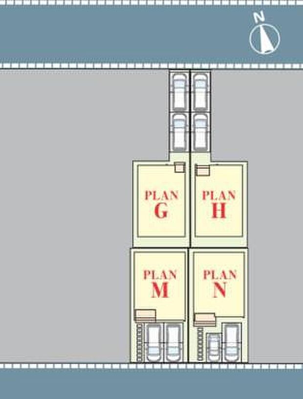 【全体区画図】小学校まで徒歩２分！商業施設充実エリアでお買い物も快適です！