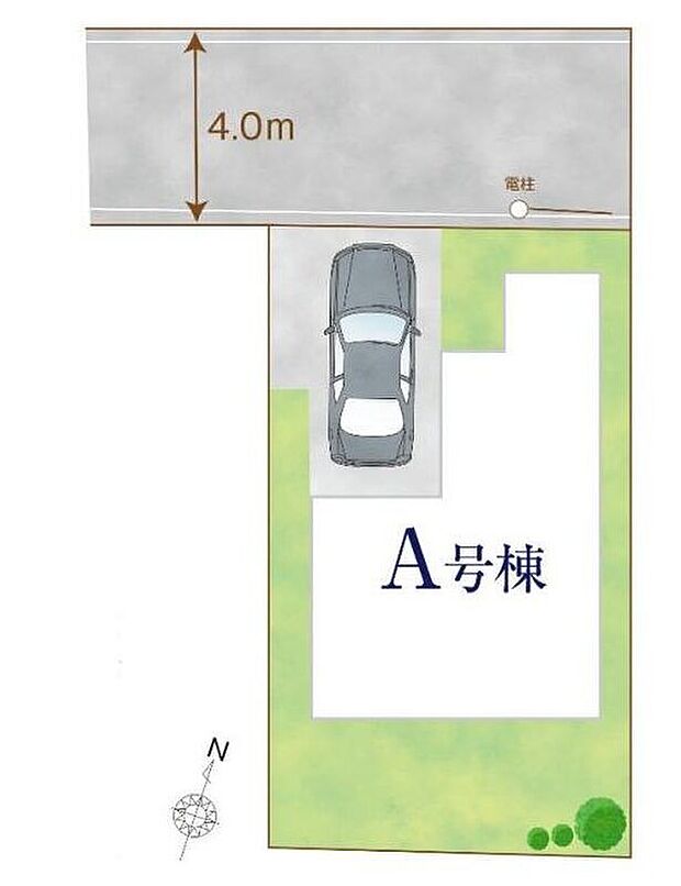 【 全体区画図】・京成松戸線「みのり台」駅まで徒歩8分
・大切なお車を雨や風から守るビルトインガレージ完備☆