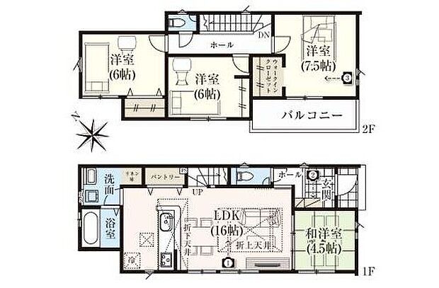 【4LDK】◆ご家族との自然なコミュニケーションが生まれるリビングイン階段を採用♪
◆大容量のパントリーでストック収納にも便利です♪
◆寛ぐのに丁度いい広さの和室は、お子様のお昼寝スペースにも最適です♪