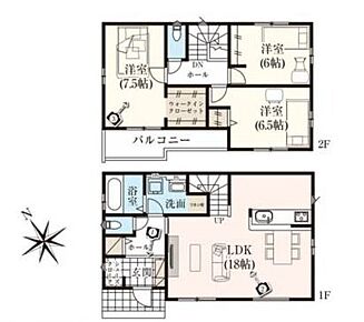 外出や帰宅時に必ずリビングを通る動線を描きました。挨拶や会話の機会が増え、コミュニケーションが育めます。約１８帖のLDKはご家族それぞれの居場所がある居心地の良いくつろぎ空間！ 