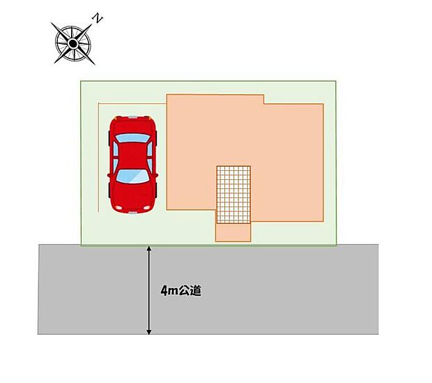 【全体区画図】雨の日でも便利なビルトインガレージ付き!
強烈な日差しや、雨風、ホコリなどから大切な車を守るビルトインガレージ。また悪天候の時など、身体を濡らすことなく乗降できる点も魅力的です。
