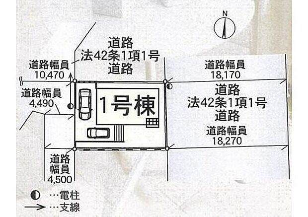 【全体区画図】京成松戸線「常盤平」駅まで徒歩19分♪
自転車では6分♪
カースペースは車種により2台分確保☆
家族分の自転車を駐輪したり、来客用の駐車スペースとしてもお使いいただけます♪
