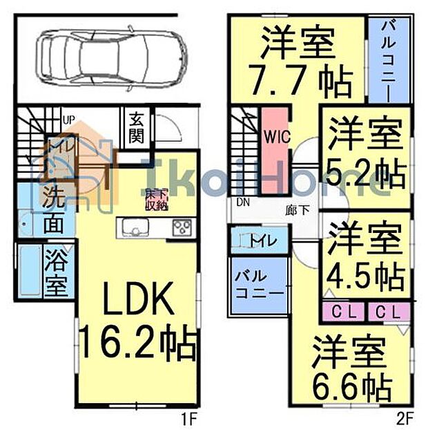 【ホームページに現地動画掲載中】●年中無休：当日予約可●4LDK＋WICの間取り♪南向きで陽当り良好