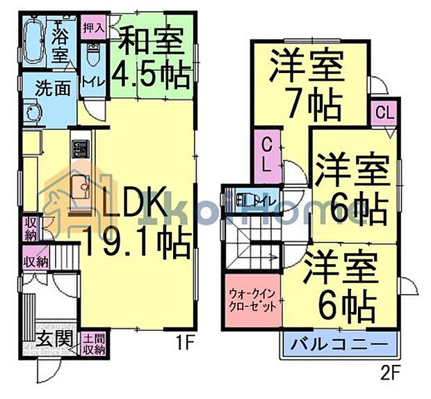 【ホームページに現地動画掲載中】●年中無休:当日予約可●2階全室6帖以上!LDK横には嬉しい和室付!