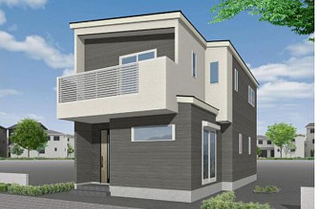 ●外観パースです●山電「江井ヶ島」駅まで徒歩10分!駐車場2台可能!人気の乾太くん設置あり!