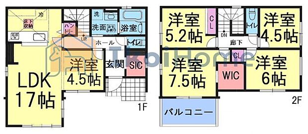 ホームページに現地動画掲載中】年中無休：当日予約可●5LDKの広々間取り！WIC・SIC・パントリー