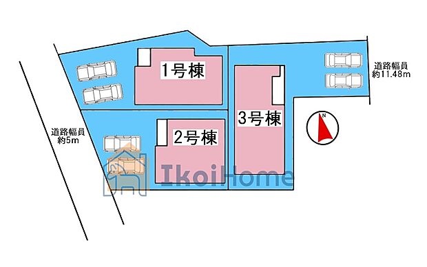 ●年中無休:当日予約可●前面道路広く交通量少なく安心の住環境です!駐車可スペース2台!