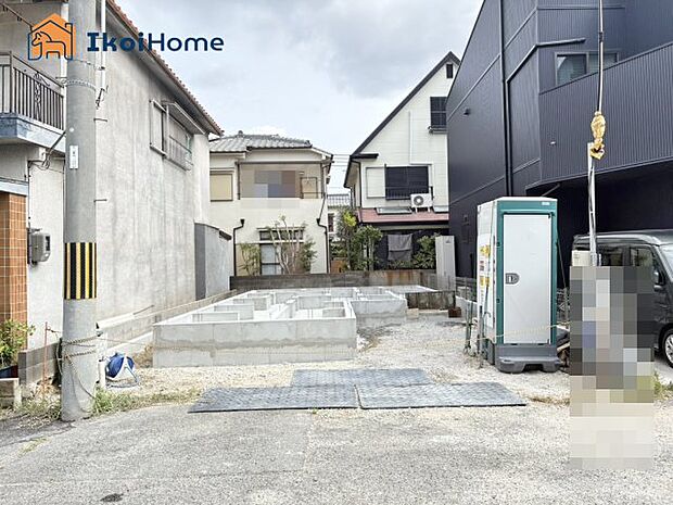 ●年中無休:当日予約可●現在は基礎工事中です!南向きに2箇所バルコニーがある建物完成予定!