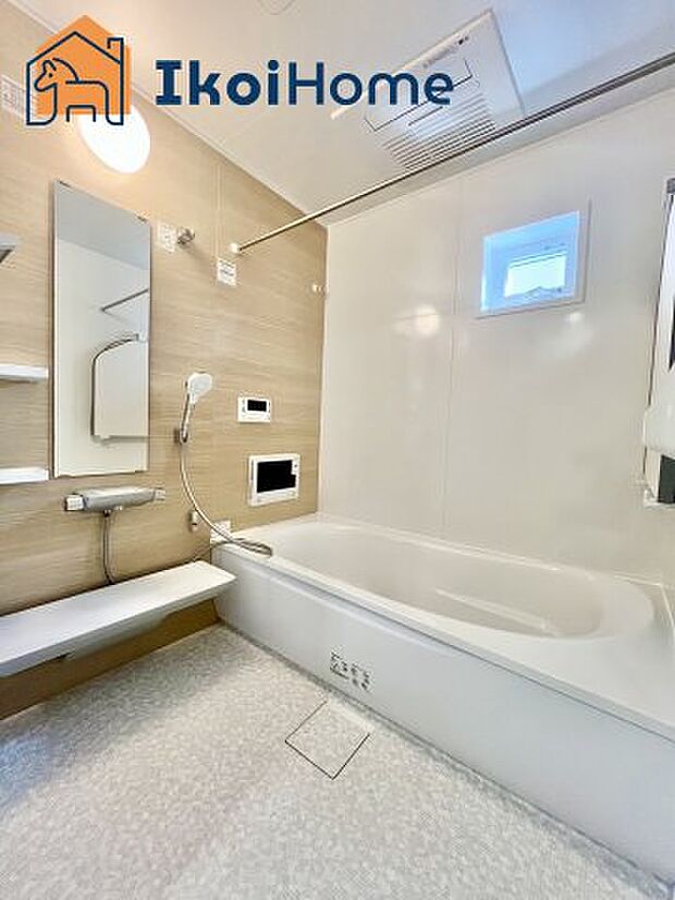 【風呂】【ホームページに現地動画掲載中】●年中無休：当日予約可●1坪タイプの広々したユニットバスです。