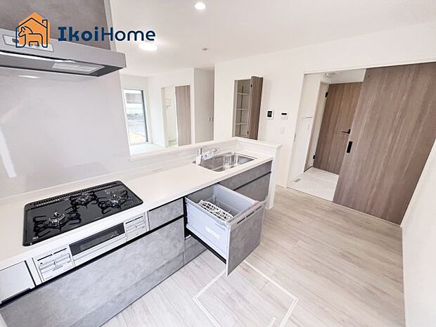 【キッチン】【ホームページに現地動画掲載中】●年中無休：当日予約可●食洗機完備ですので時短になり、便利です。