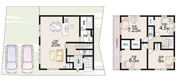 【4LDK】○治田西小学校・・・徒歩6分 ○栗東西中学校・・・徒歩23分
