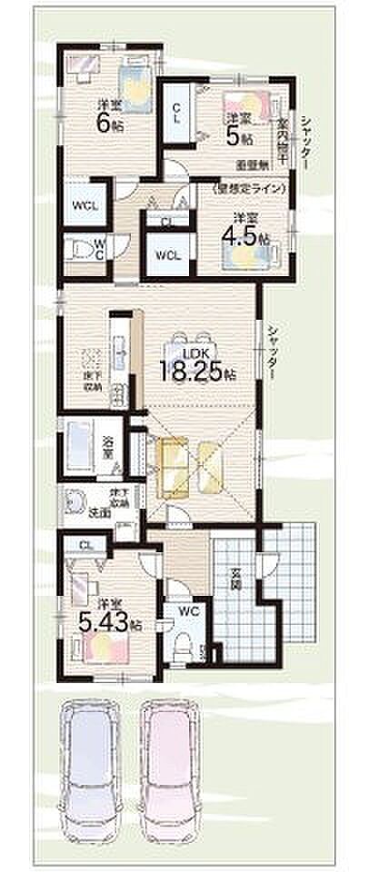 【3LDK】○祇王小学校・・・徒歩12分 ○野洲北中学校・・・徒歩10分