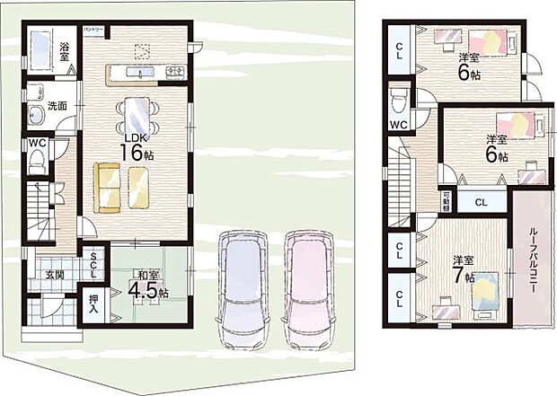 【4LDK】○大宝西小学校・・・徒歩9分 ○栗東西中学校・・・徒歩11分