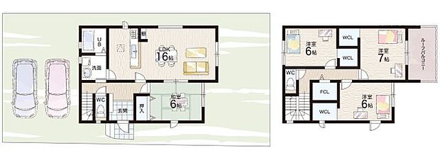 【4LDK】○神辺小学校・・・徒歩24分 ○亀山中学校・・・徒歩38分
