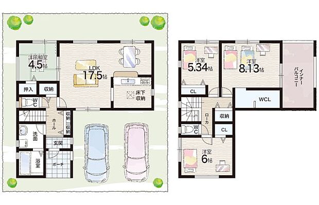 【4LDK】○神照小学校・・・徒歩19分 ○北中学校・・・徒歩20分