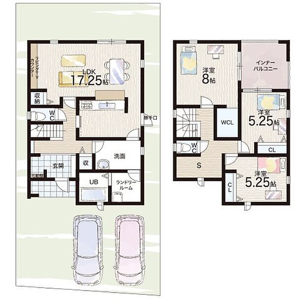 【4LDK】○神照小学校・・・徒歩3分 ○北中学校・・・徒歩18分