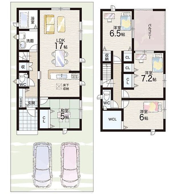 【4LDK】○玉垣小学校・・・徒歩32分 ○千代崎中学校・・・徒歩23分