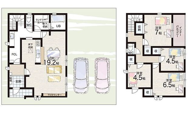 【4LDK】○愛知川小学校・・・徒歩19分 ○愛知中学校・・・徒歩22分