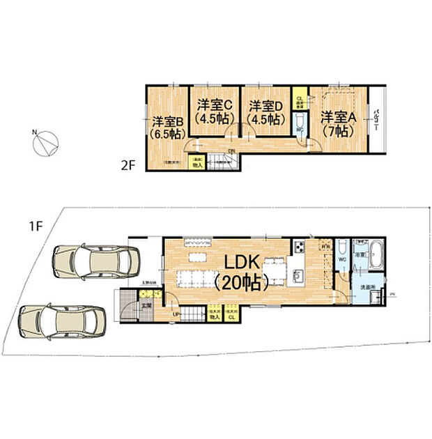 【4LDK】○嵐山東小学校・・・徒歩7分 ○松尾中学校・・・徒歩23分