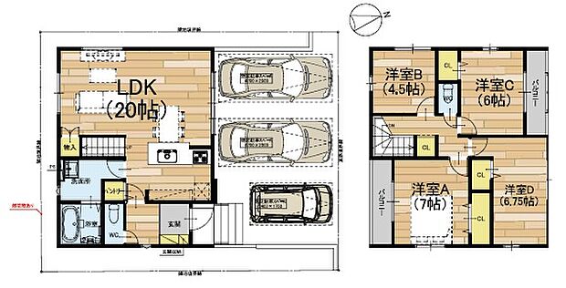 【4LDK】○藤尾小学校・・・徒歩1分 ○皇子山中学校・・・徒歩55分