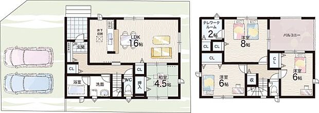 【4LDK】○愛知川小学校・・・徒歩31分 ○愛知中学校・・・徒歩46分