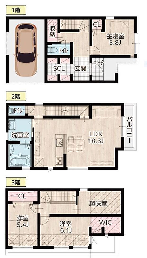 蒲生4丁目プラン図