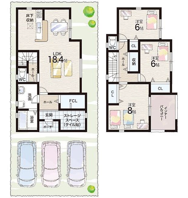 【3LDK】○糸引小学校・・・徒歩9分 ○灘中学校・・・徒歩27分