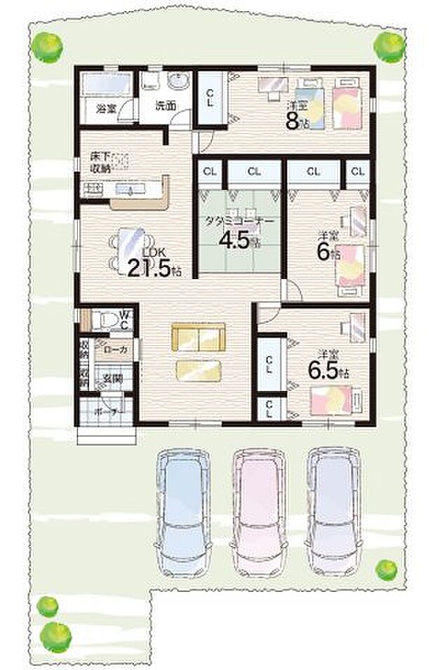 【4LDK】○日野小学校・・・徒歩27分 ○西脇中学校・・・徒歩10分