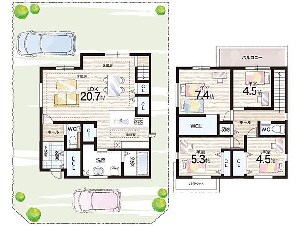 【4LDK】○大池小学校・・・徒歩7分 ○大池中学校・・・徒歩2分