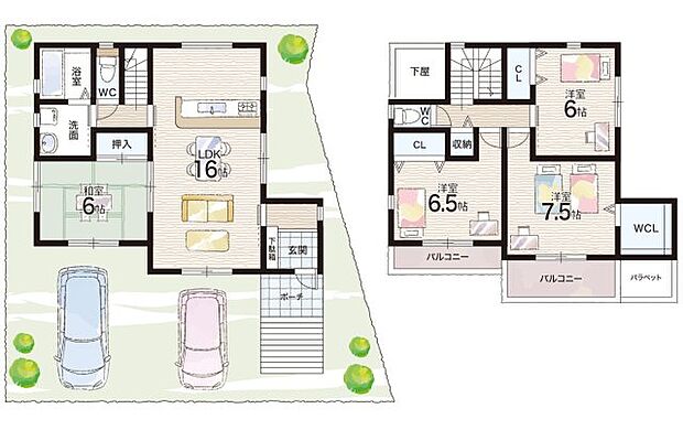 【4LDK】○多聞台小学校・・・徒歩6分 ○神陵台中学校・・・徒歩10分