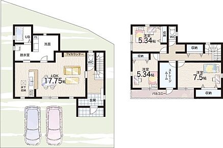 ○小野小学校・・・徒歩8分 ○小野中学校・・・徒歩18分 