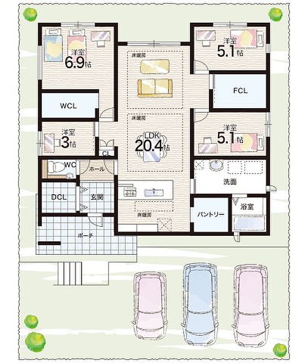 【4LDK】○東条学園小中学校・・・徒歩26分
