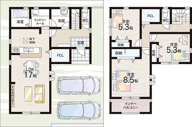 【3LDK】○荒川小学校・・・徒歩20分 ○山陽中学校・・・徒歩28分