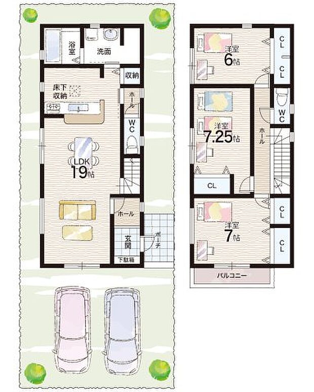 【3LDK】○蓮池小学校・・・徒歩2分 ○播磨中学校・・・徒歩17分