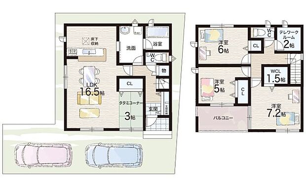 【3LDK】○伊川谷小学校・・・徒歩14分 ○伊川谷中学校・・・徒歩5分