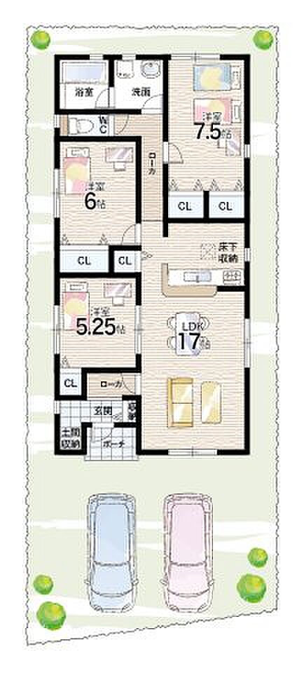 【3LDK】○西脇小学校・・・徒歩8分 ○西脇中学校・・・徒歩17分