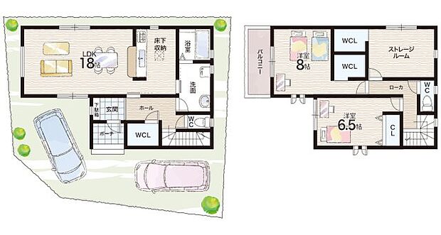 【2LDK+S(納戸)】○播磨西小学校・・・徒歩4分 ○播磨中学校・・・徒歩15分