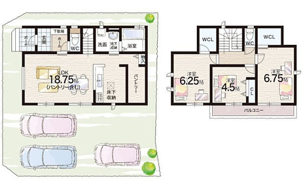 【3LDK】○錦浦小学校・・・徒歩9分 ○魚住中学校・・・徒歩27分