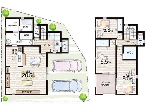 【3LDK】○小宅小学校・・・徒歩10分 ○龍野東中学校・・・徒歩12分