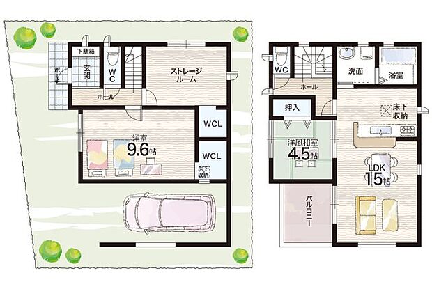 【2LDK+S(納戸)】○山手小学校・・・徒歩14分 ○大久保北中学校・・・徒歩22分